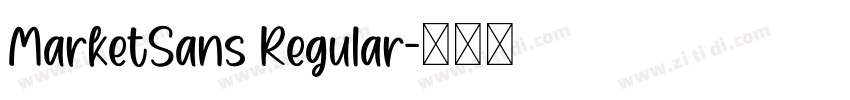 MarketSans Regular字体转换